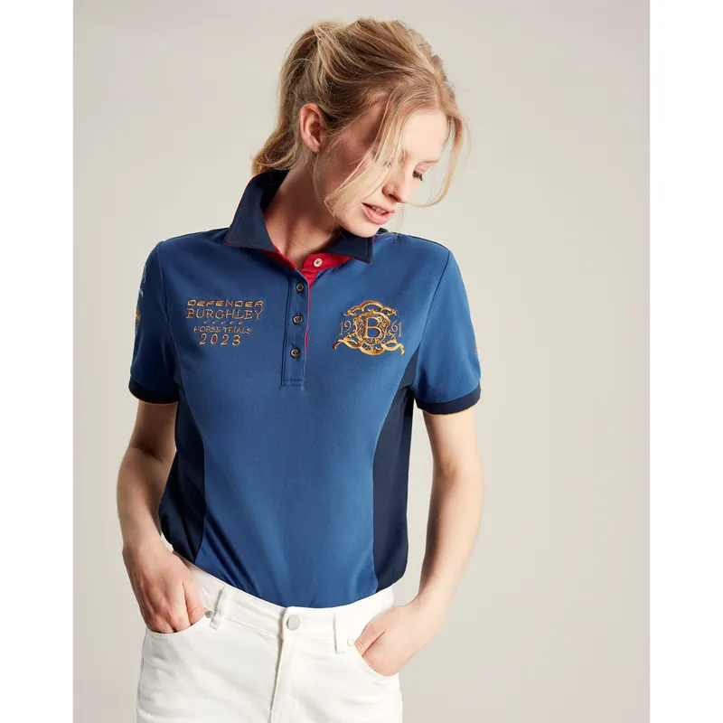 Joules Burghley Women's Polo Shirt - Dark Blue-1